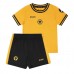 Camisa de Futebol Wolves Joao Gomes #8 Equipamento Principal Infantil 2024-25 Manga Curta (+ Calças curtas)